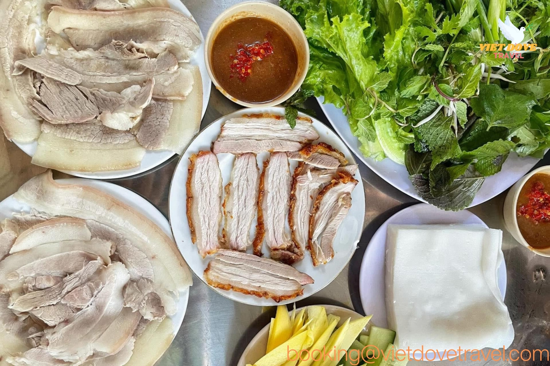 Pork rice paper roll